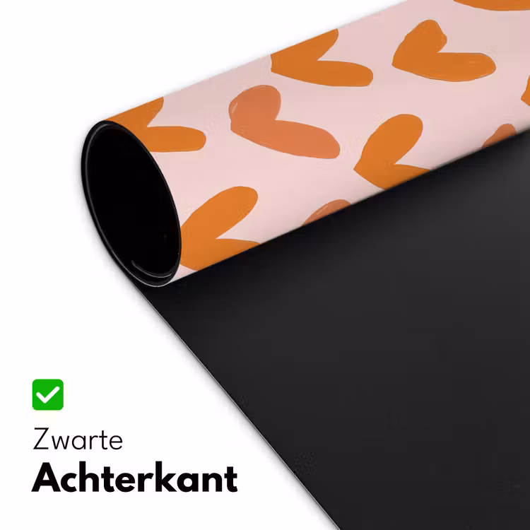Bureau onderlegger - Hartjes - Getekend - Oranje — 5