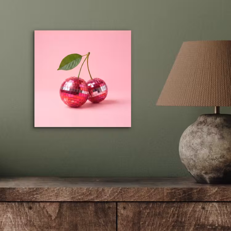 Aluminium schilderij - Disco - Kersen - Roze — 3