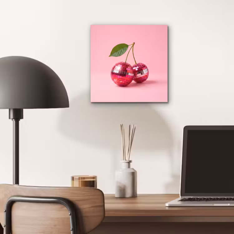 Aluminium schilderij - Disco - Kersen - Roze — 6