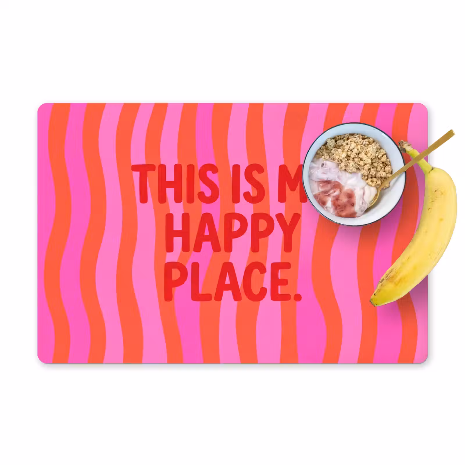 Placemat - 6 stuks - Tekst - Modern - Kleurrijk — 1