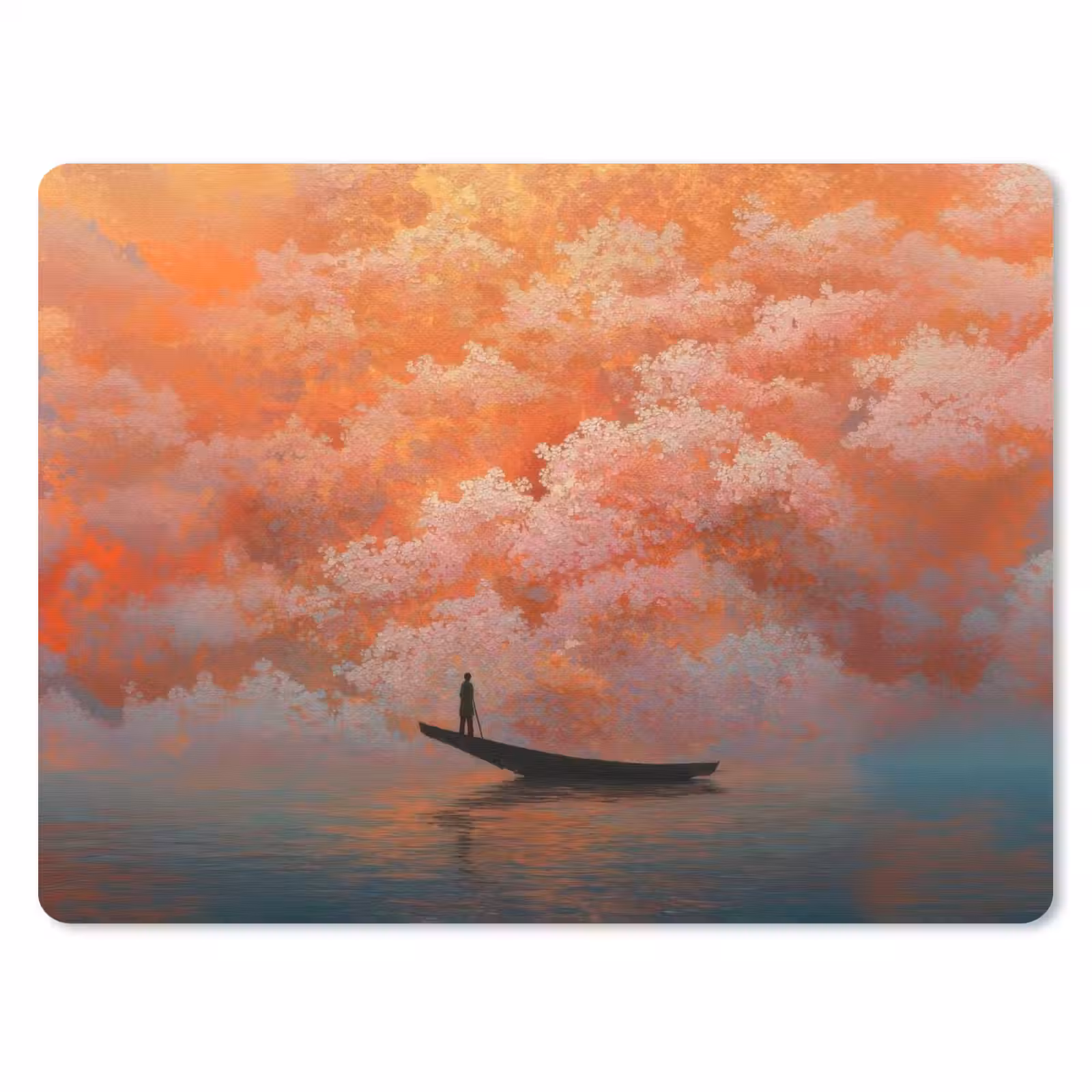 Muismat - Zee - Boot - Wolken - Oranje — 1