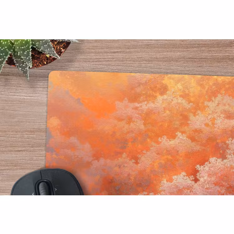 Muismat - Zee - Boot - Wolken - Oranje — 4