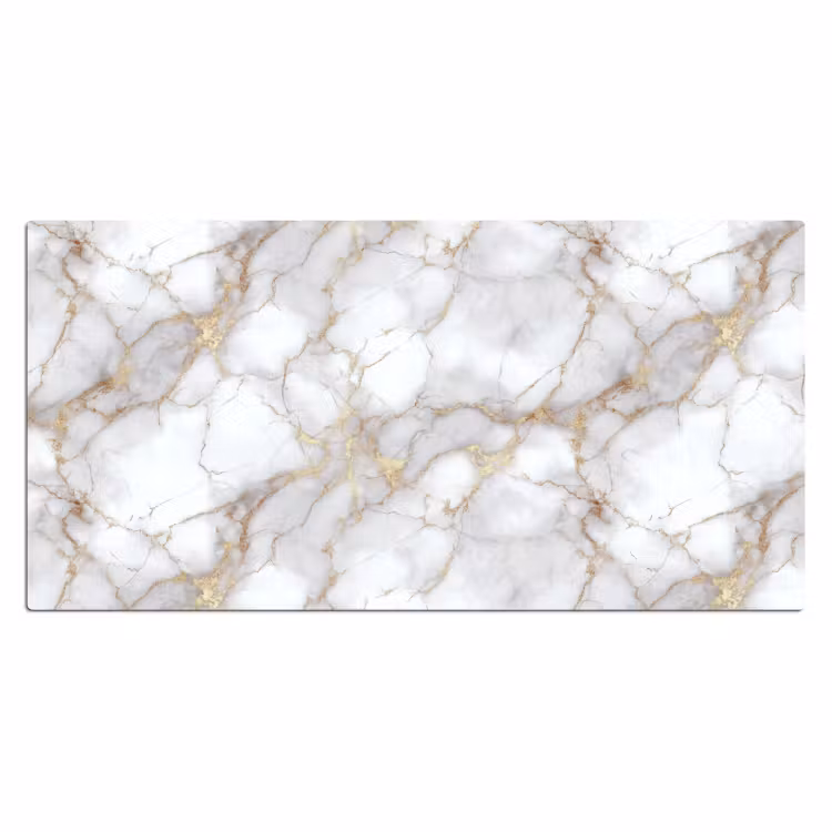 Bureau onderlegger - Wit - Goud - Marmer - Grijs — 2