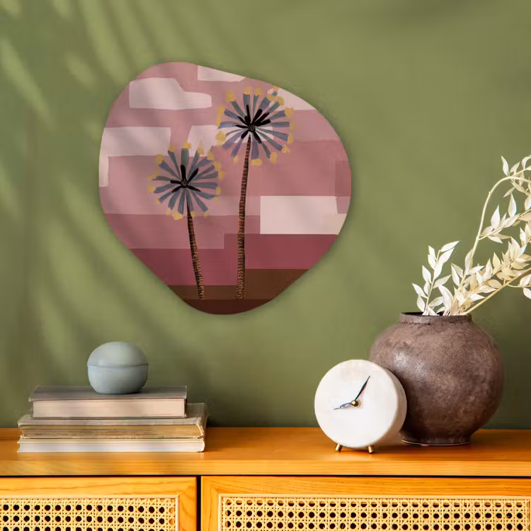 Organisch schilderij - Forex - Illustratie - Bloemen - Vlakken - Abstract — 2