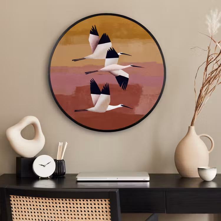 Ronde fotolijst - Vogels - Snavel - Abstract — 2