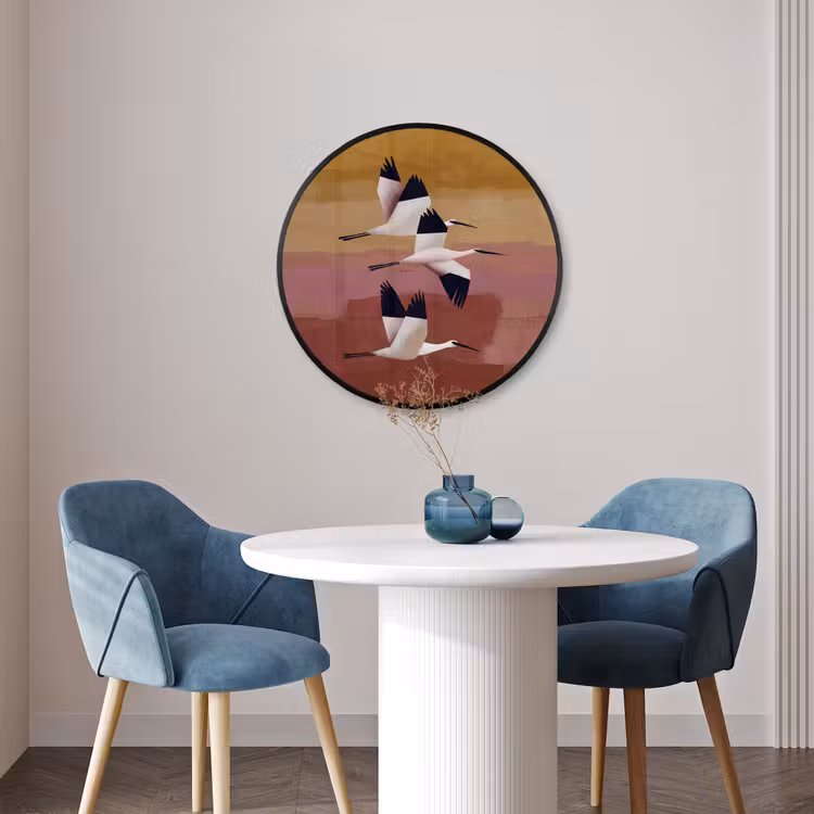Ronde fotolijst - Vogels - Snavel - Abstract — 3