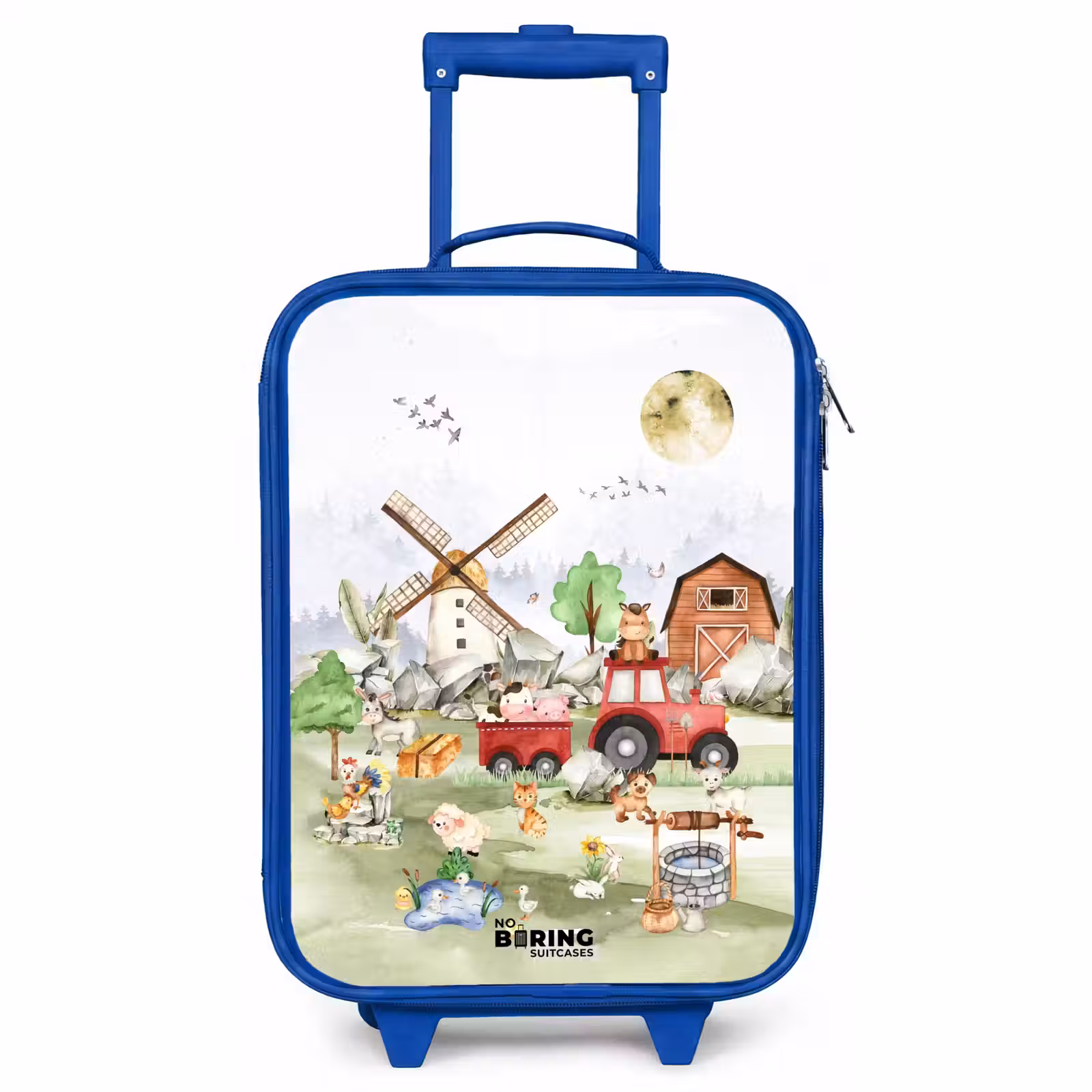 Kinderkoffer - Blauw - dieren op een boederij — 1