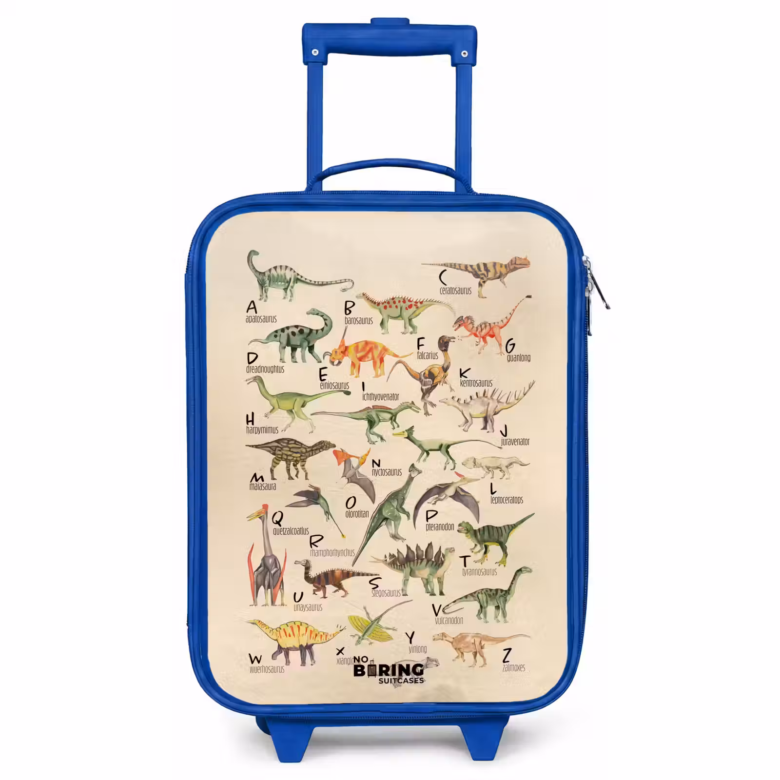 Kinderkoffer - Blauw - Dino alfabet — 1