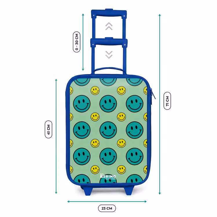 Kinderkoffer - Blauw - All smiles groen — 6