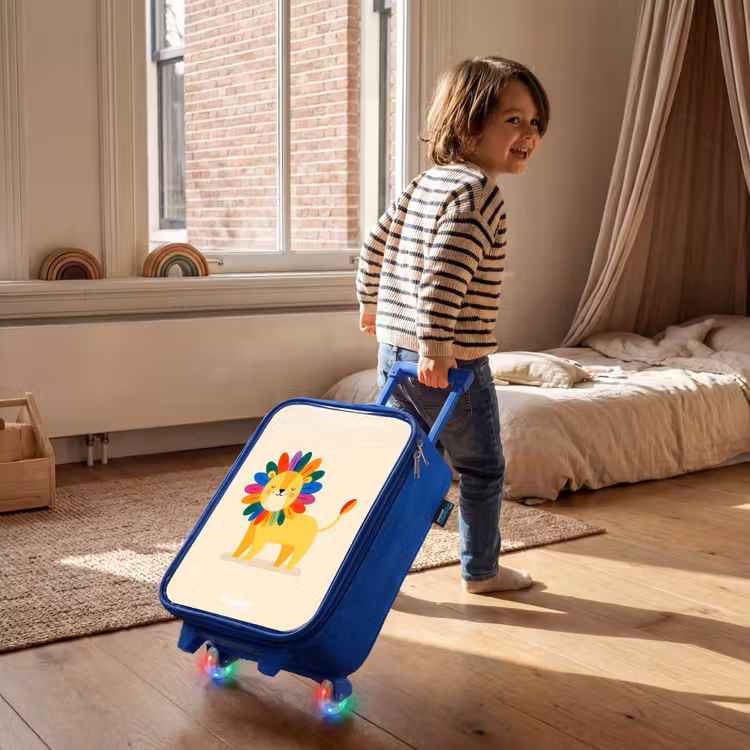 Kinderkoffer - Blauw - Leeuw - Manen - Kleurrijk — 3