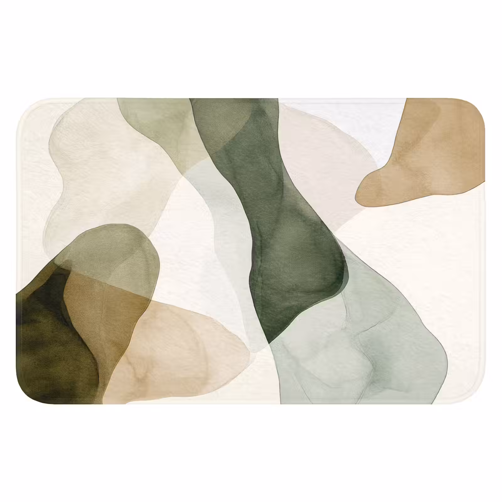 WC Mat - Japandi - Abstract - Groen — 1