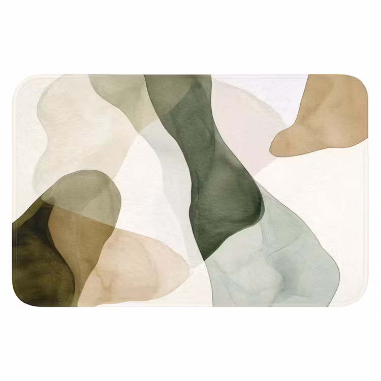 WC Mat - Japandi - Abstract - Groen — 1