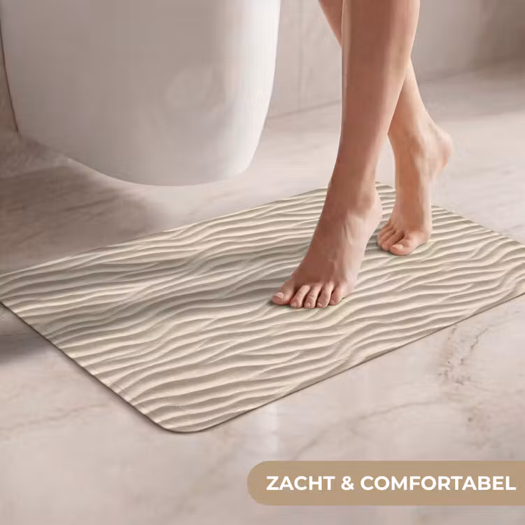 WC Mat - Zand - Golven - Beige — 7