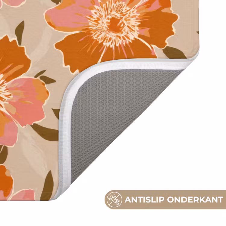 WC Mat - Bloemen - Motief - Retro — 3