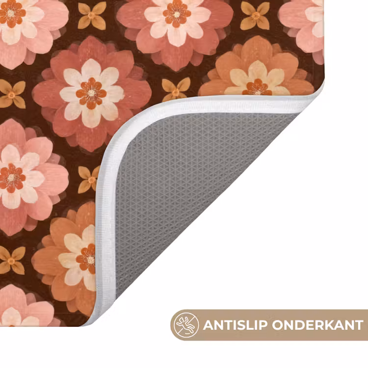 WC Mat - Geometrisch - Bloemen - Kleurrijk — 3