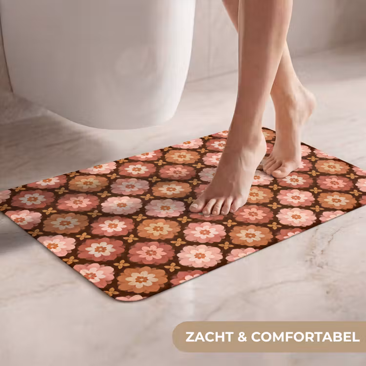 WC Mat - Geometrisch - Bloemen - Kleurrijk — 7