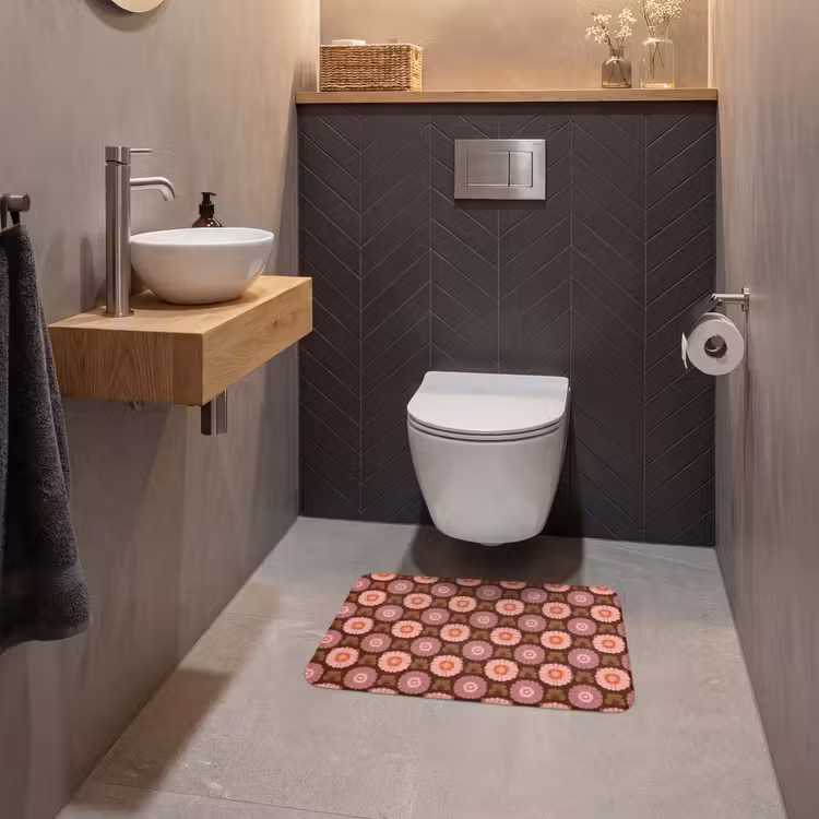 WC Mat - Retro - Madelief - Roze — 2