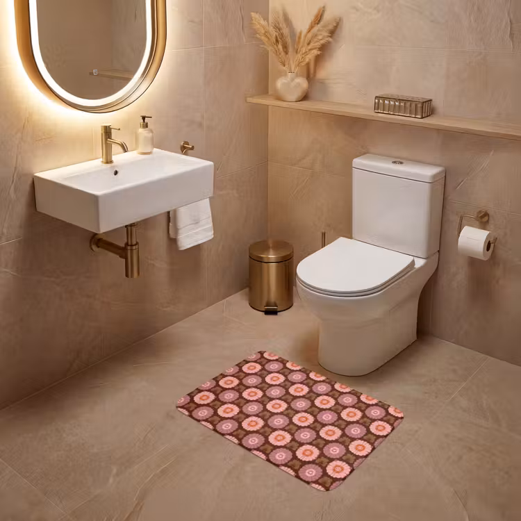 WC Mat - Retro - Madelief - Roze — 4