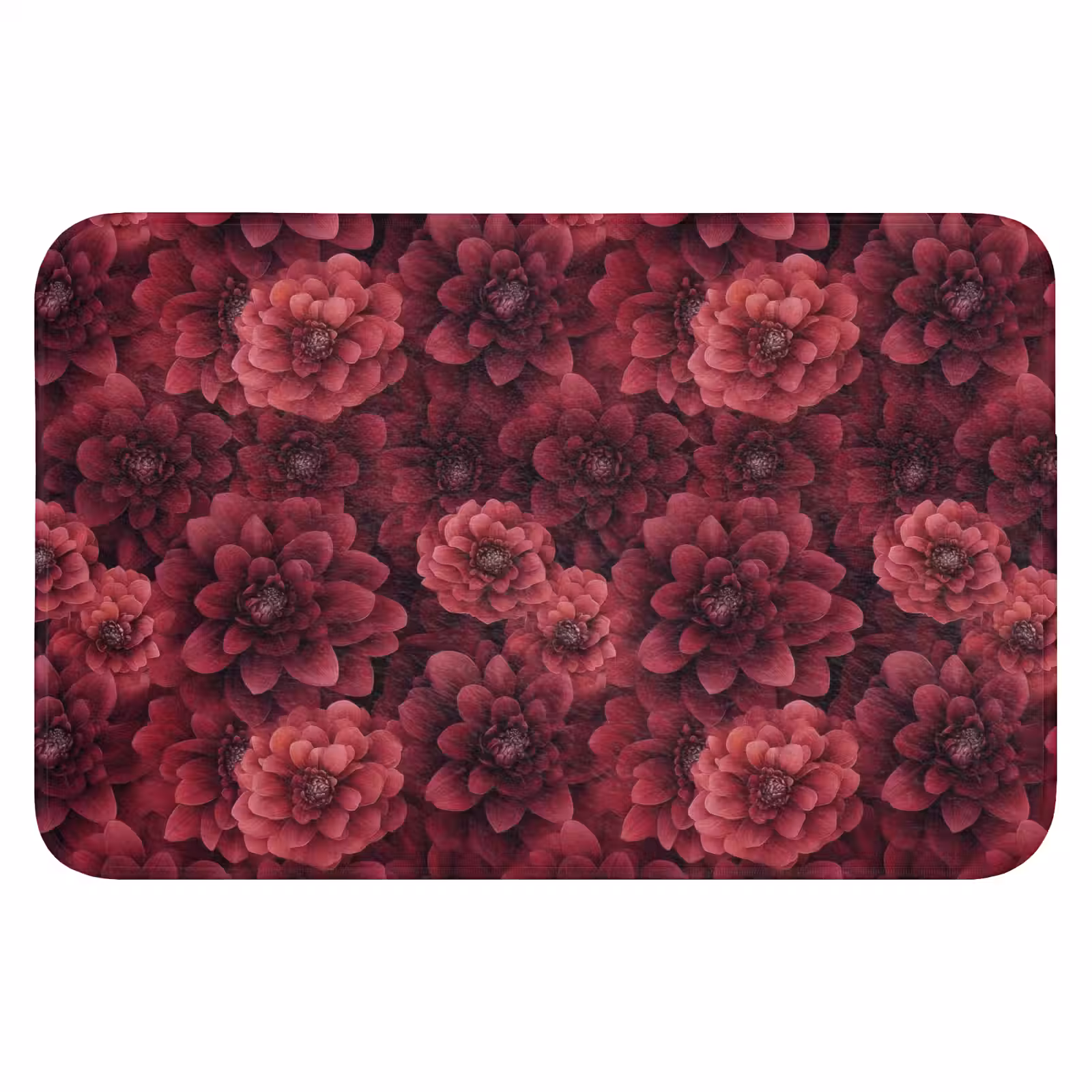 WC Mat - Dahlias - Bloemen - Rood — 1