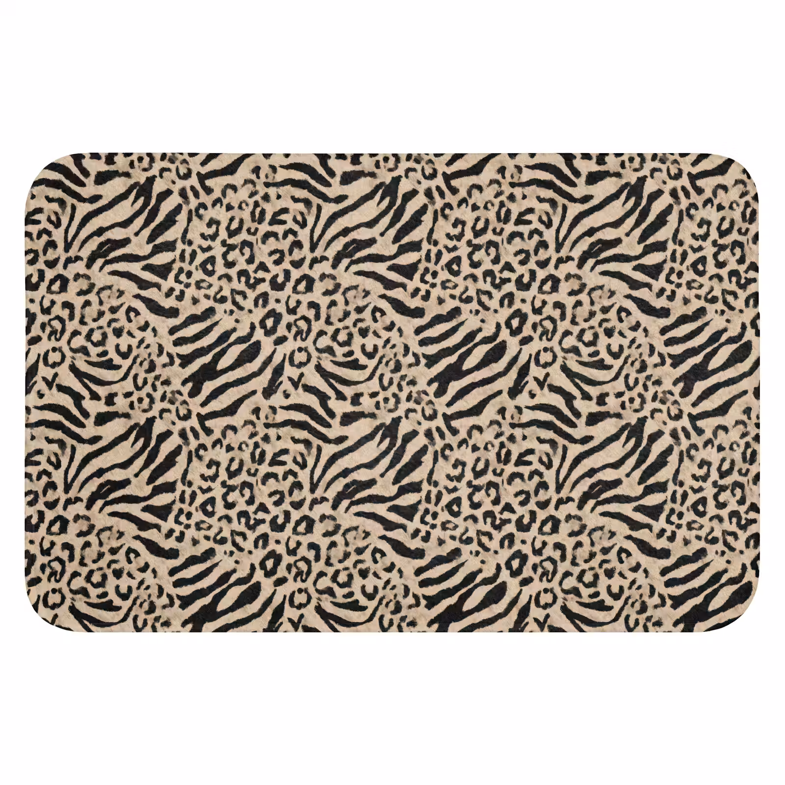 WC Mat - Giraf - Zebra - Motief - Bruin — 1