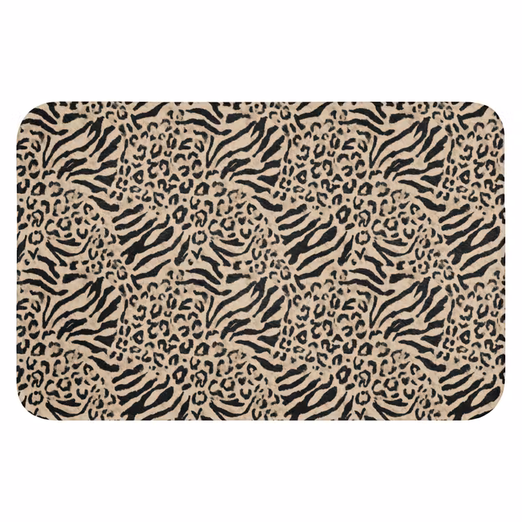 WC Mat - Giraf - Zebra - Motief - Bruin — 1
