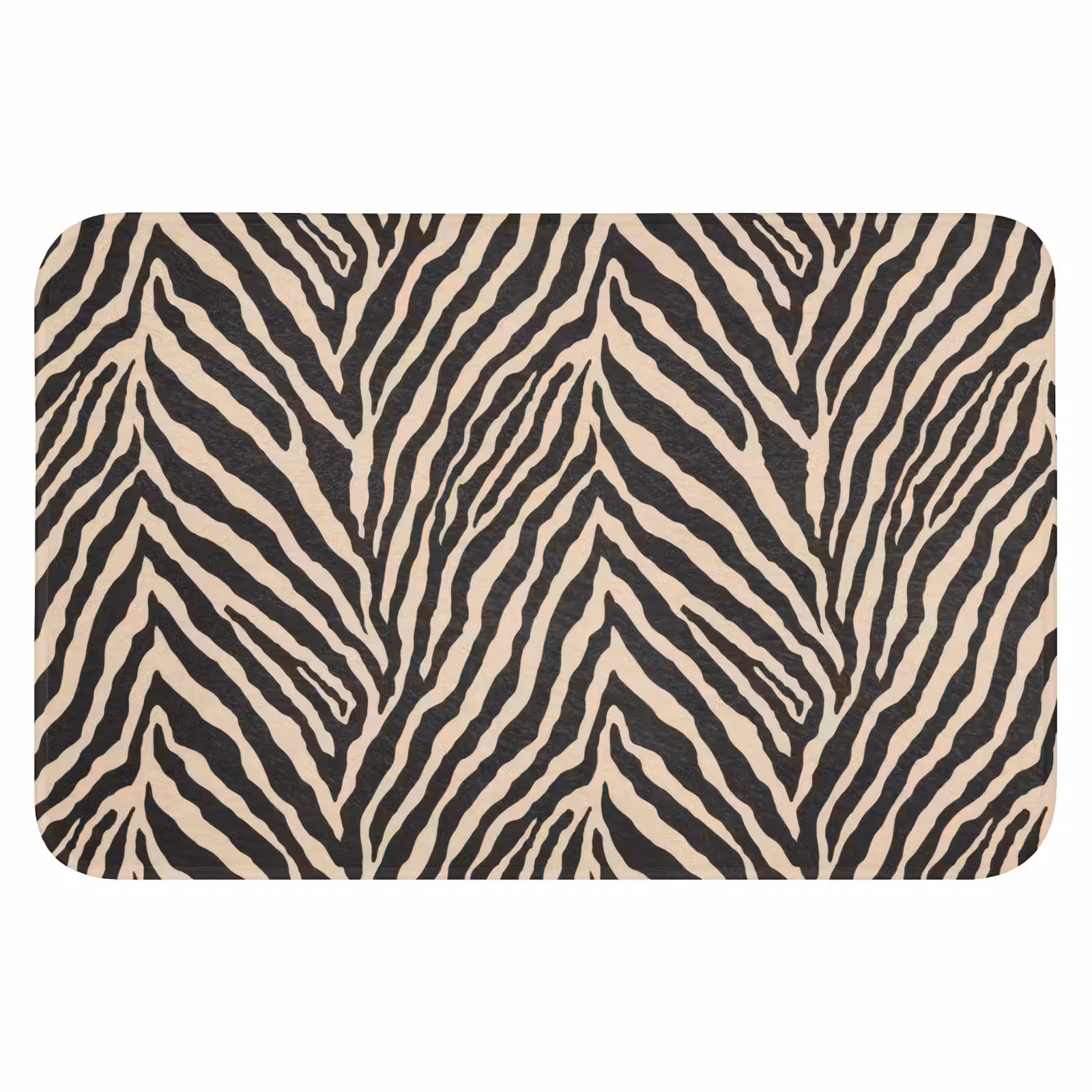 WC Mat - Zebra - Klassiek - Zwart — 1