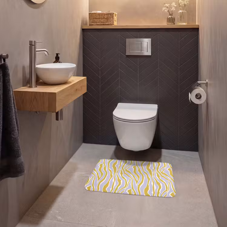 WC Mat - Zebra - Modern - Meerkleurig — 2