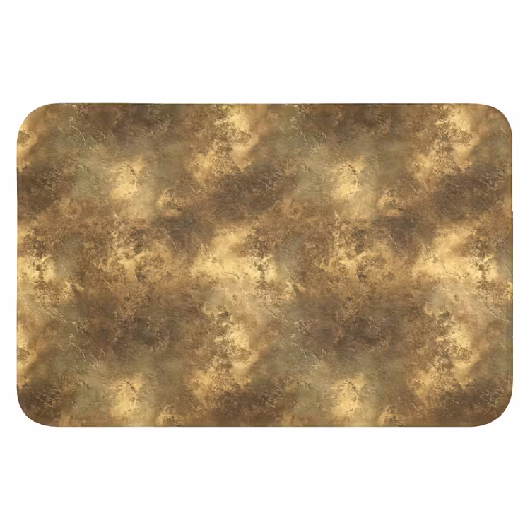 WC Mat - Antiek - Metaallook - Goud — 1