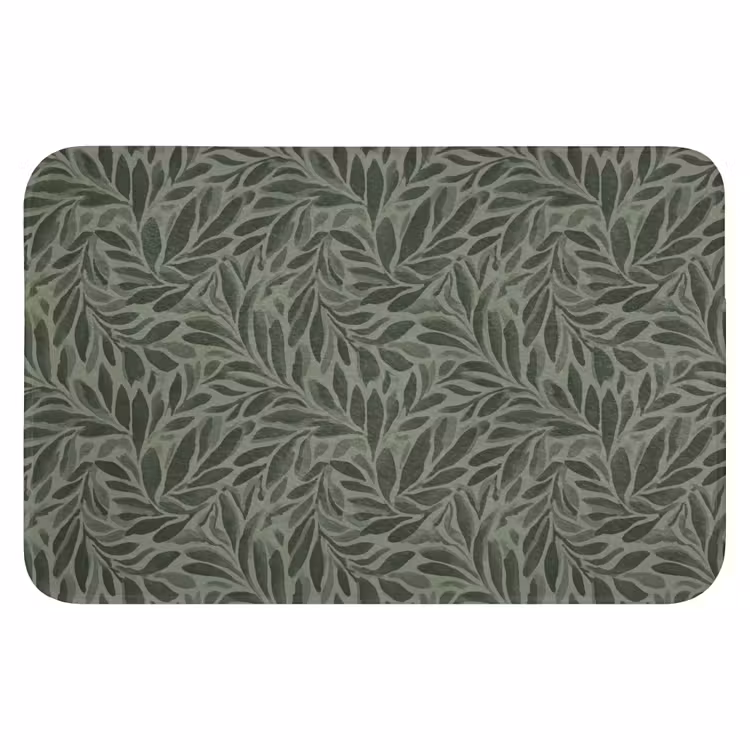 WC Mat - Bladeren - Organisch - Groen — 1