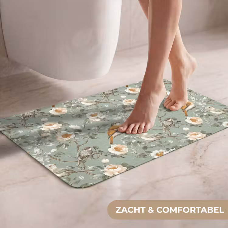 WC Mat - Roze - Vogels - Kleurrijk — 7