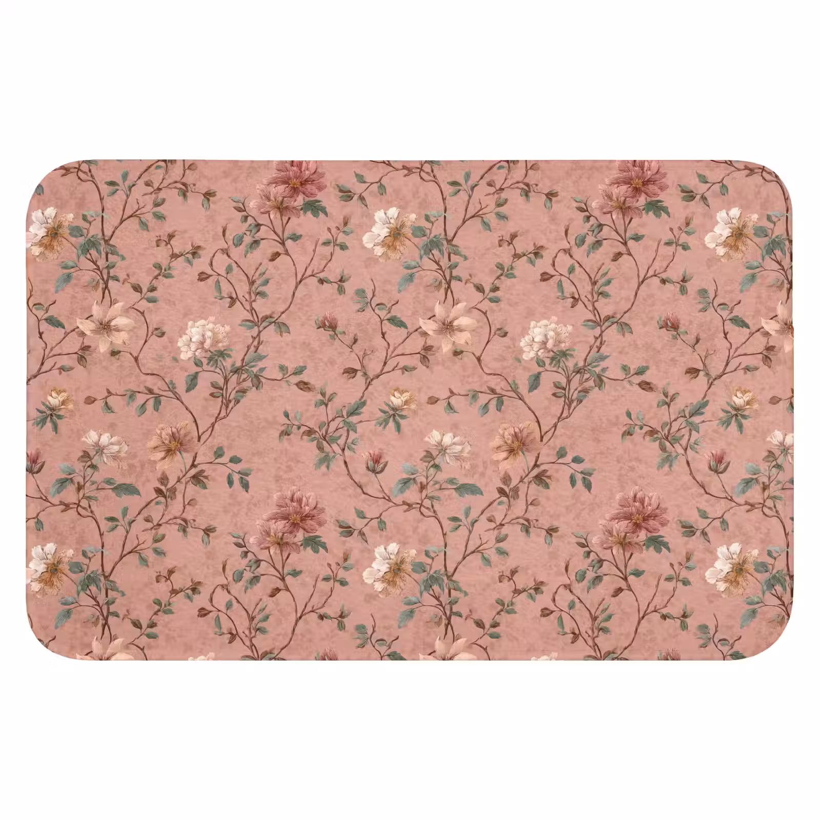 WC Mat - Botanisch - Bloemen - Roze — 1