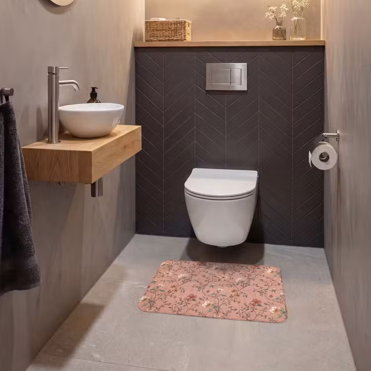 WC Mat - Botanisch - Bloemen - Roze — 2