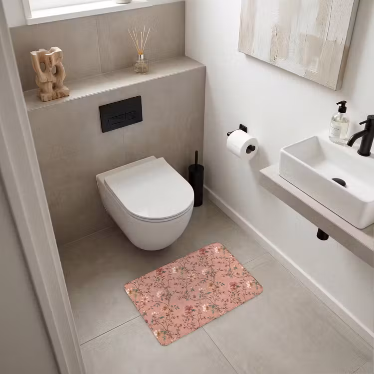 WC Mat - Botanisch - Bloemen - Roze — 6