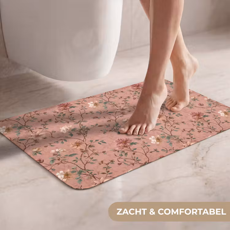 WC Mat - Botanisch - Bloemen - Roze — 7