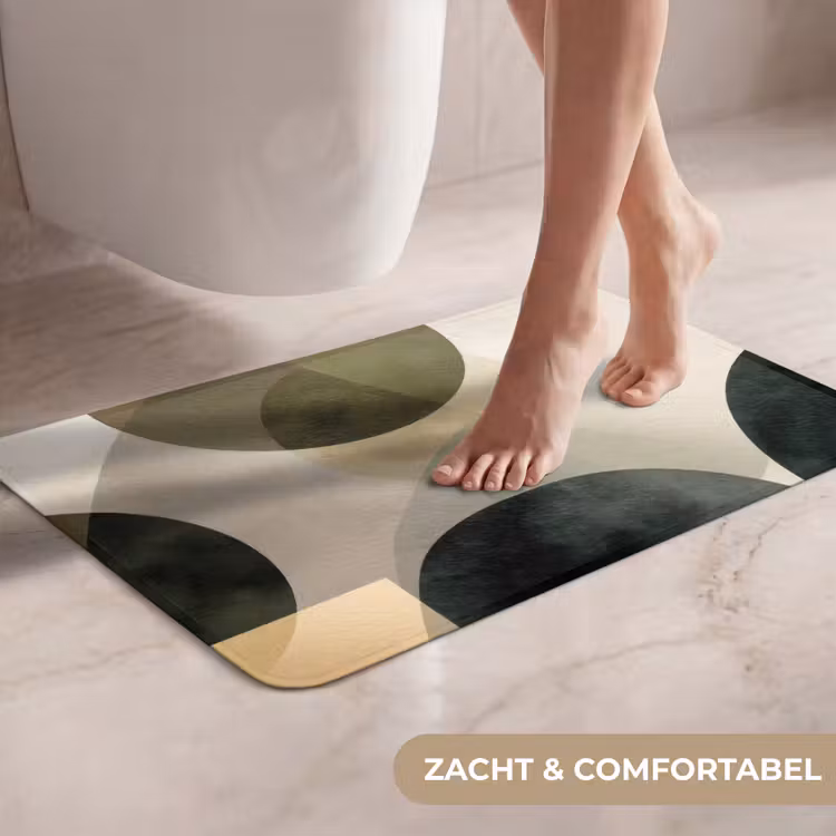 WC Mat - Vlakken - Abstract - Beige - Cirkels — 7