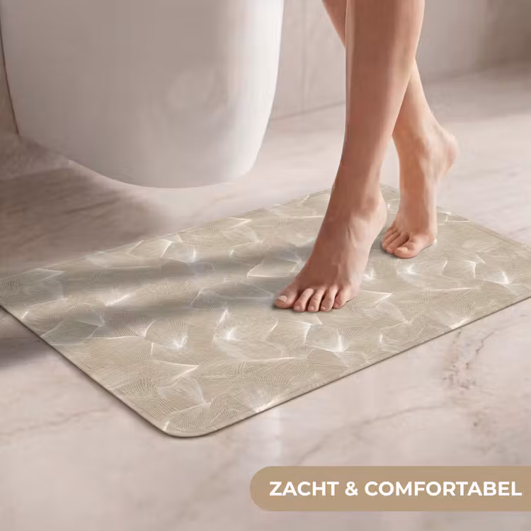 WC Mat - Organisch - Textuur - Beige — 7
