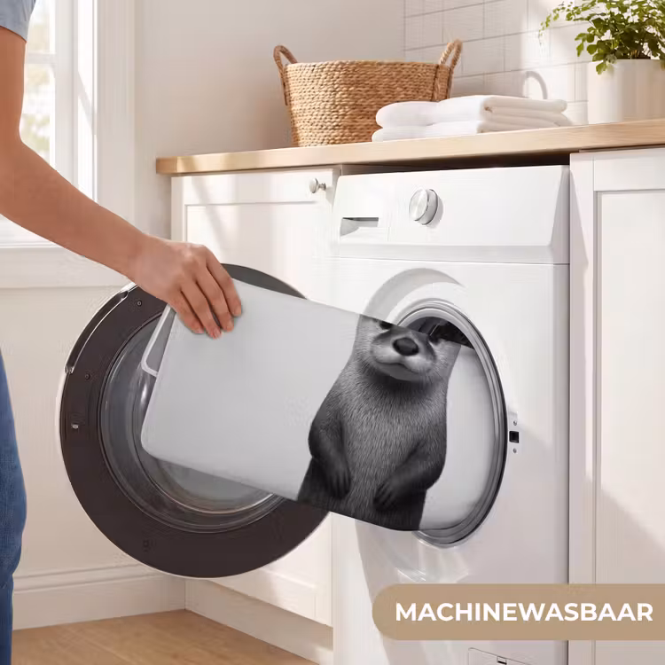 WC Mat - Otter - WC rol - Zwart - Wit — 5