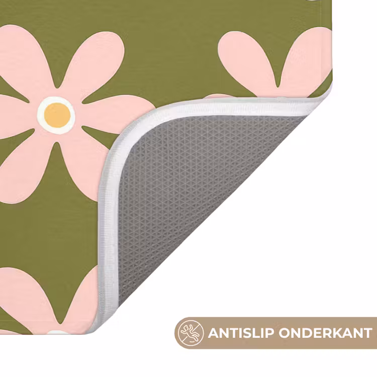 WC Mat - Bloem - Modern - Groen — 3