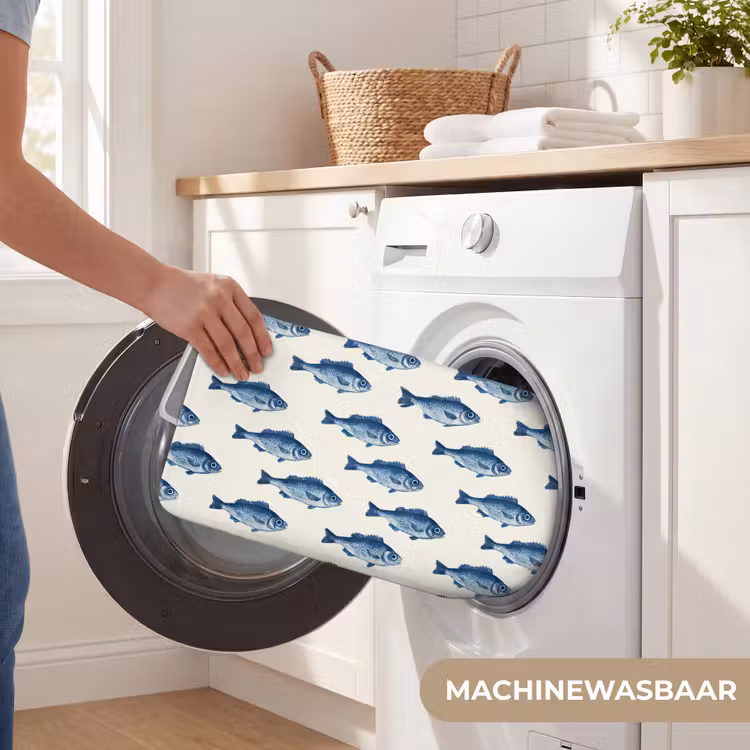 WC Mat - Vis - Patroon - Blauw — 5