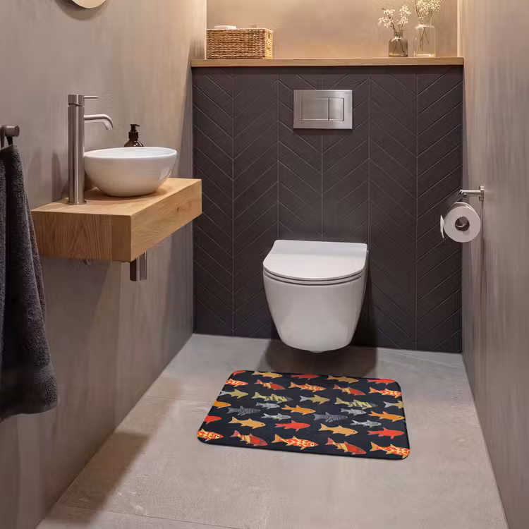 WC Mat - Vissen - Patroon - Kleurrijk — 2