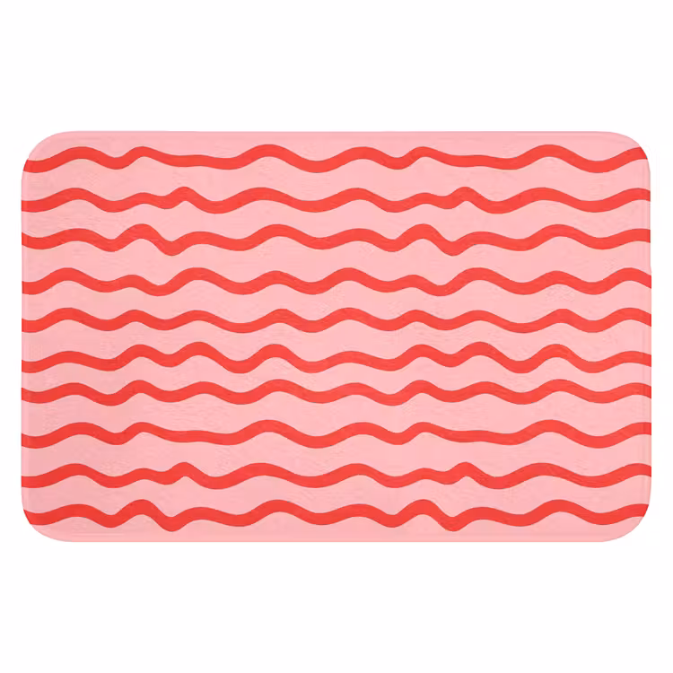 WC Mat - Speels - Patroon - Rood — 1