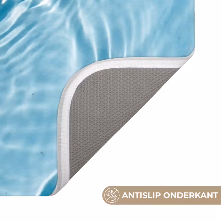 WC Mat - Water - Blauw - bubbels — 3
