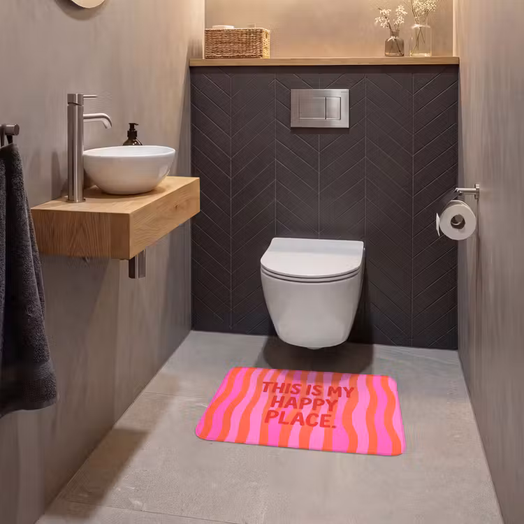 WC Mat - Tekst - Modern - Kleurrijk — 2