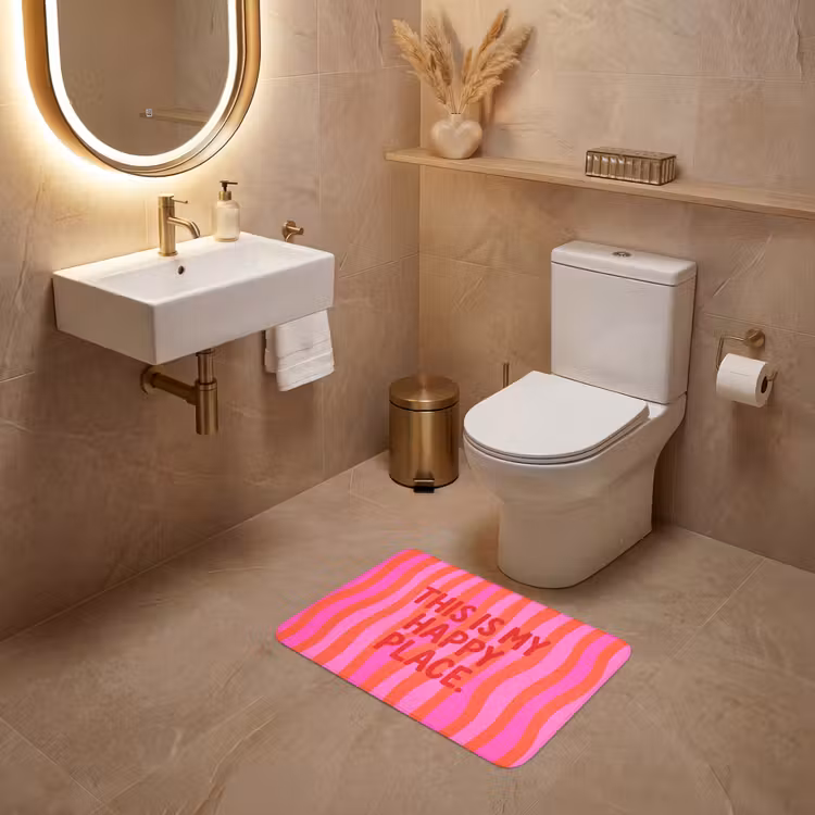 WC Mat - Tekst - Modern - Kleurrijk — 4