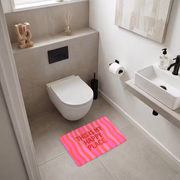 WC Mat - Tekst - Modern - Kleurrijk — 6