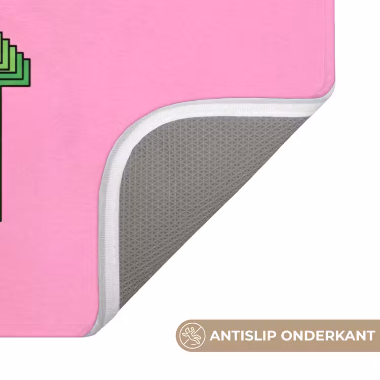 WC Mat - Tekst - Bold - Roze — 3