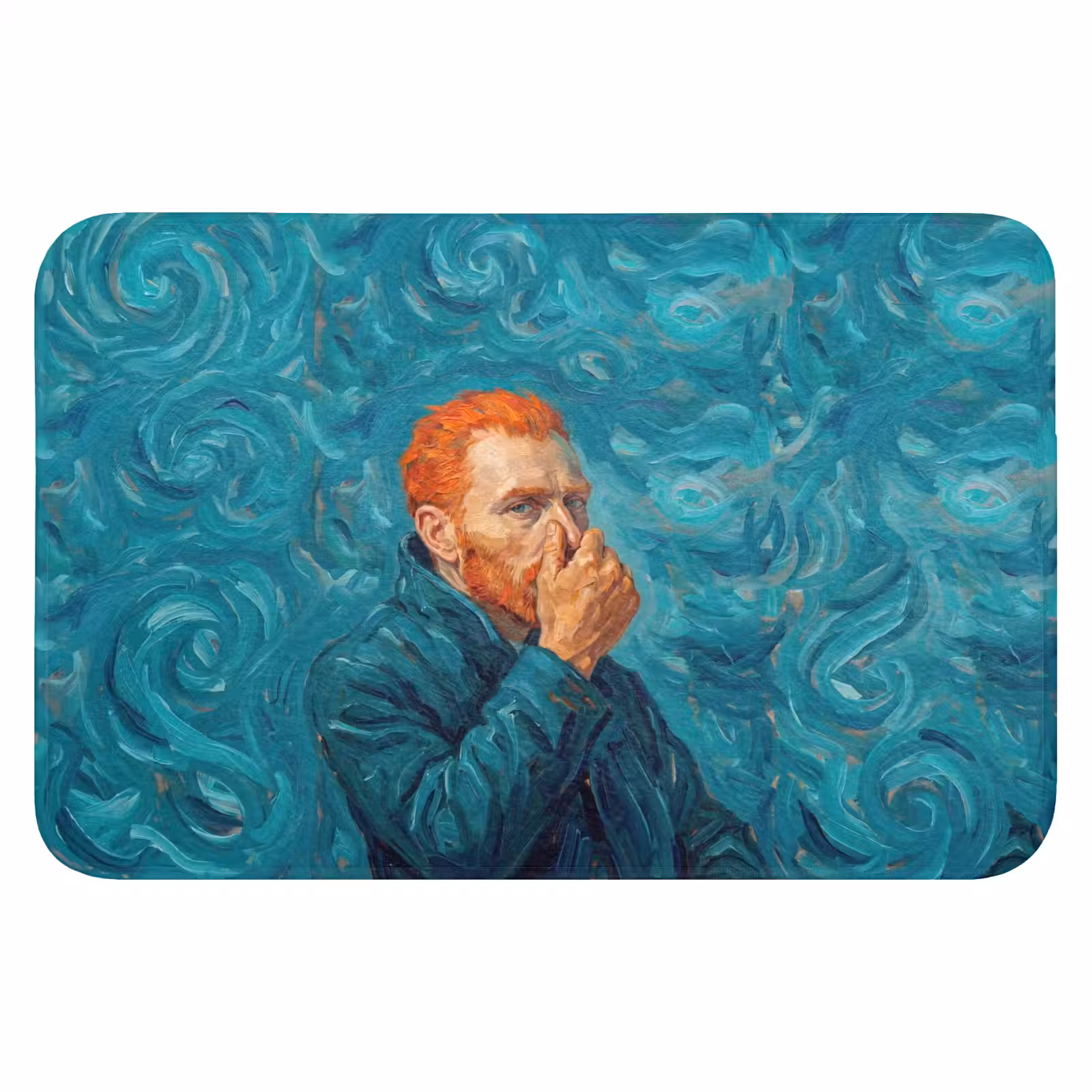 WC Mat - Portret - Klassiek - Blauw — 1