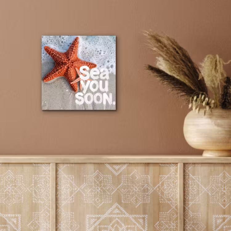 Aluminium schilderij - Sea you soon - Zeester - Zee — 5