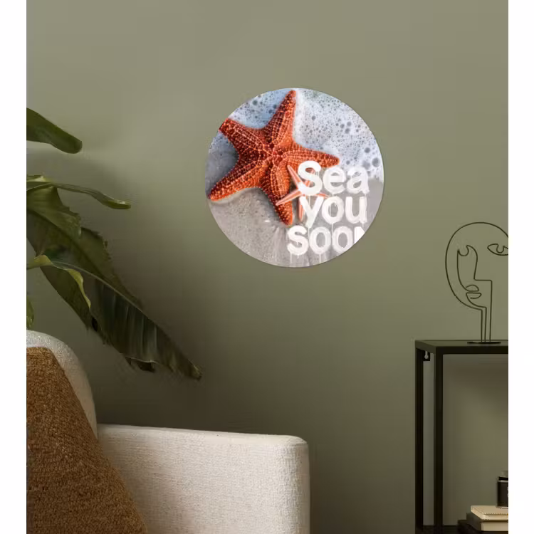 Behangcirkel - Sea you soon - Zeester - Zee — 3