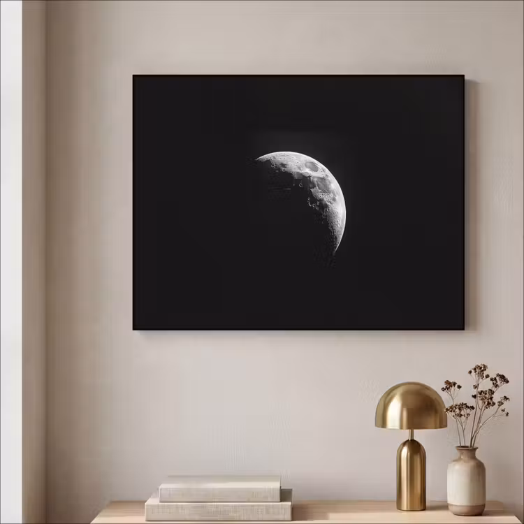 Art Frame - Maan - Hemel - Zwart - Schaduw — 3